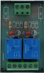 module relais rail din - 2 relais 48v dc