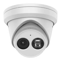 Caméra IP Eyeball  4 Megapixel 1/3" Progressive Scan CMOS Détection de mouvement 2.0 des personnes et des véhicules Objectif 2.8 mm / LED IR Portée 30 m Compression H.265+, H.265, H.264+, H.264 Microphone intégré