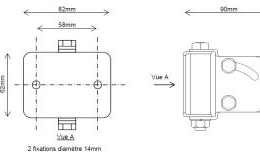 Support rglable en Acier Inoxydable pour détecteur de flamme IR² 016511