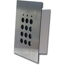 EVI-TSECFAC/I Façade inox et boitier pour encastrement pour clavier TSEC050 et T SEC 100