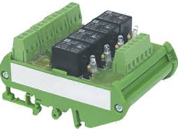 Module relais rail din 24v ac/dc 4 relais max. 250v ac / 10a - 30v dc / 10a