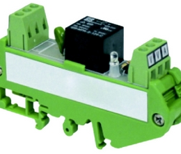 Relais rail DIN 12-30V AC/DC 1 relais / 1 LED Max. 250V AC / 10A - 30V DC / 10A