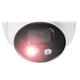 SFI-IPT838WHA-4U-AI Caméra IP Eyeball 4 Megapixel 1/2.7" Capteur Ultra Low Light Compression H.265+ / H.265 Objectif 2.8 mm / WDR / IR 30m mm Dispositifs de dissuasion pour flash et haut-parleur Truesense: Filtre de fausses alarmes