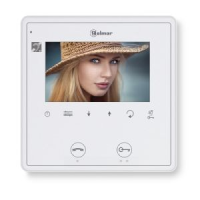 Moniteur couleur mains libre VESTA 2 écran 4.3'' avec ouverture de porte automatique Câblage BUS 2 fils non polarisées GB2 Boucle magnétique pour les malentendants