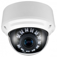 Camera dôme IP H.264 4 Megapixel, 3.0mm - 12mm, mechanichal Day/Night switching, max. 30fps, IRLEDs 20-25m, DWDR, AGC, DIS, POI, 2/3DNR, 12VDC / PoE, 264.5mm (H) x 80.3mm (Ø), 780g