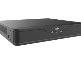 UNV-NVR301-08X-P8 Enregistreur IP 8 voies boitier métal et contact alarme Compression H.265/264 POE 8 ports 75W Fonction POE+ 30W Encodage 80 Mbps Décodade 64 Mbps IPC Max 8MP Réseau 10M/100M HDMI 4K + VGA Boitier compact 1 SATA Max 6To Alarme 4/1 