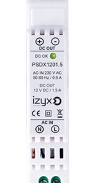 Alimentation rail din 230v ac / 12v dc / 1,5a / 1 module