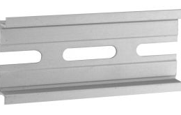 Rail din 80 mm + vis pour integration dans boitiers abs ip 65 serie sbwp