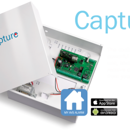 Centrale Capture 8/64 zones en coffret metal avec alimentation 3,4 A Certifiée IMQ/INCERT EN 50131 Grade 2