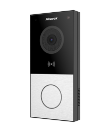 Interphone video ultra compact SIP avec 1 bouton (Video & Lecteur de carte), Caméra 2MP grand angle 123°. Bluetooth + WIFI +carte SD. Saillie uniquement