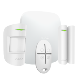 AJA-HUBKIT-W Ajax - Système d'alarme sans fil GPRS / LAN - Protocole Jeweller 868MHz - Kit composé de: AJA-HUB-W , 1 PIR AJA-MOTIONPROTECT-W, 1  AJA-DOORPROTECT-W et 1 AJA-SPACECONTROL-W