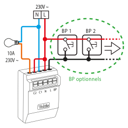 YOK-MTR2000ERP Télérupteur 10A radio Power