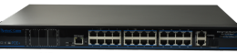 Switch manageable 370W- 24x100Mb POE + 2x1000Mb + 1SFP