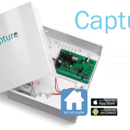 Centrale Capture 8/64 zones en coffret metal avec alimentation 3,4 A