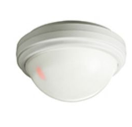 Détecteur IR 360° Plafond 360°, 276 zones  18mA.  Zoom par lentille tournante portée 18m de 2,4m à 4,8m, optique multi-focus