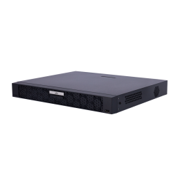 Enregistreur NVR pour caméra IP Gamme Prime 16 CH vidéo / 16 ports PoE Résolution maximale 8Mpx Bande passante 320 Mbps Supporte 2 disques durs