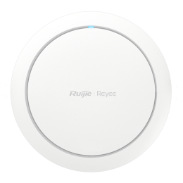 Reyee AP omnidirectionnel Wi-Fi 6 Fréquence 2,4 et 5 GHz / Largeur de canal 160 MHz Prend en charge les performances Wi-Fi 802.11a/b/g/n/ac/ax jusqu'à 3 000 Mbps Antennes MU-MIMO 2x2 en 2,4 GHz, 2x2 en 5 GHz