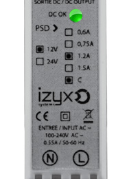 Alimentation rail din 230v ac / 24v dc / 0,75a / 1 module