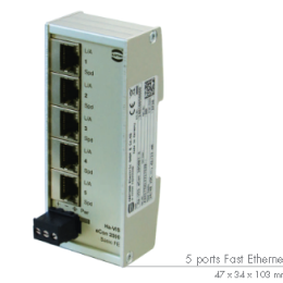 Alimentation Vidéoprotection IP 66 A   SWITCH 5 PORTS EPV