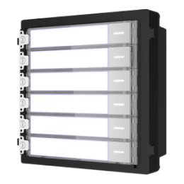 Module d'extension Safire appel vers différents moniteurs 6 boutons 6 Etiquettes personnalisés avec LED Apte pour extérieur IP65 Montage modulaire