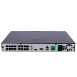 UNV-NVR302-16E2-P16-IQ Enregistreur IP Uniview Gamme Prime Enregistreur NVR pour caméra IP Résolution jusqu'à 12 Mpx 16 canaux vidéo / Compression Ultra265 / 16 ports PoE Prend en charge SIP jusqu'à 4CH / Reconnaissance faciale 2HDD / Alarmes