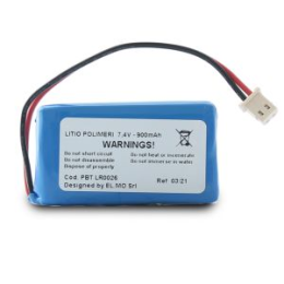 Pack de batterie au lithium-ion 7,4 Vdc-850 mAh pour sirène intérieure  radius et répéteur wls duo.