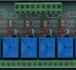 module relais rail din 8 relais 12vdc inverseur co/no/nf pouvoir de coupure max. 250vac / 10a - 30vdc / 10a