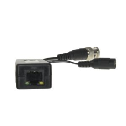 SFI-BA621P-HAC Émetteur Récepteur passif par paire SAFIRE - Optimisé pour HDTVI et HDCVI - 1 canal de vidéo et alimentation - Passif, connecteur RJ45, BNC et Jack - Portée: 180 ~ 450 m - 2 unités