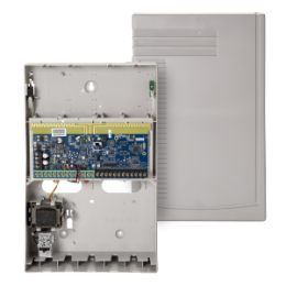 Centrale coffret polycarbonate, 8,48 zones, 8 partitions, IP, radio, Z wave intégrés NF&A2P type 2