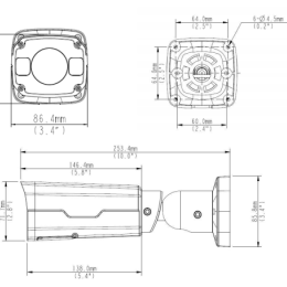 UNV-IPC2325EBR5-DUPZ Caméra Tube IP-HD Blanche 5MP  Capteur 1/2,7" CMOS Starlight 0,002 Lux  Résolution Max 2592x1944px  Objectif 2.7~13,5mm motorisé  Infrarouge Max 50 mètres  H.265/H264/MJPEG  WDR 120dB  Blanche  IP67  Alarme  -40/+70°  POE ou DC12V