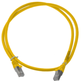 Cordon S/FTP CAT6A patch LSZH jaune 10M