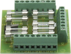 Carte 8 DF, 8 départs fusiblés 500mA.