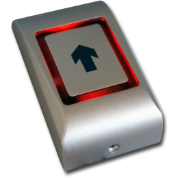 Bouton de sortie saillie sensitif avec signal sonore et lumineux