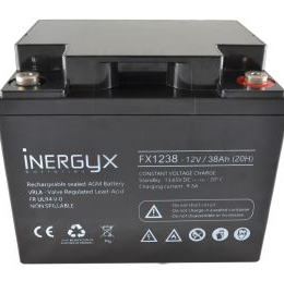 Batterie rechargeable vrla 12v / 38 ah - fr ul94 V0 - 197 x 166 x 170 mm