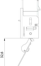 IZX-BMK100C Contact fond de pene inverseur 3 cosses a souder