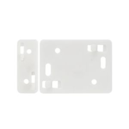 Pack de 10 entretoises pour transmetteur, 10 entretoises pour barreau magnétique et 20 chevilles de fixation pour contact magnétique radio micro poli.blanc.