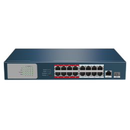 Switch PoE 16 ports PoE + 2 Uplink RJ45 Vitesse 10/100/1000 Mbps Jusqu'à 135W au total pour tous les ports Fontions: Ai VLan/Ai QOS/Ai Extend/Ai PoE/li> Norme IEEE802.3at (PoE) / af (PoE+)