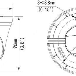 CQT-IPC-D361-5FF-L Caméra IP dôme C Q-IT 5MP@20ips 0,01Lux  Objectif fixe 2.8mm (105,3°)  Infrarouge 30m Utilisation int/ext IP67  H.264/265  Contrejour D-WDR, BLC & HLC  Ultra POE 250m  ONVIF Profil S/T Garantie 24 mois