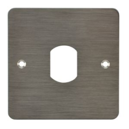 Plaque acier inoxydable 80 x 80 mm avec percage tête vigik / t25