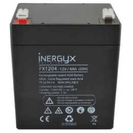 Batterie rechargeable vrla 12v / 4 ah -bac fr ul94 v-0 - 90 x 70 x 101/106 mm