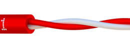 Cable SYS 1P AWG20 LSZH rouge en dévidoir de 500 m (C2 sans écran)