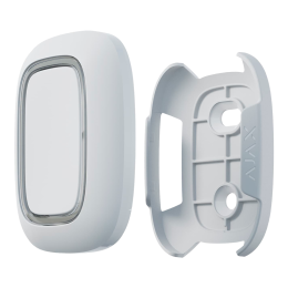 AJA-HOLDER-W Support pour bouton d'urgence Compatible avec AJ-BUTTON-W et AJ-DOUBLEBUTTON-W Installation facile Couleur blanche