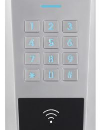 Clavier/Lecteur RFID AXK3 Métal IP64 125 KHz EM 12/24V AC/DC 999u 2R S0 cablage bornier