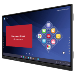 Écran interactif IBOARD 75'' 4K Résolution 3840x2160 Entrées HDMI, VGA, DP, Type-C, LAN, USB, OPS Angle de vision 178º Microphone et haut-parleurs intégrés