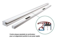 Poignée bandeau ventouses avec contre plaque ajustable DAS L=2500 2V 300 12/24/48 AUTO 7016