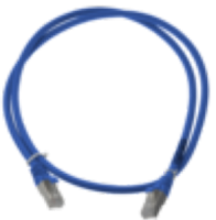 Cordon S/FTP CAT6A patch LSZH bleu 01.5M