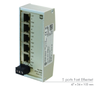 Alimentation Vidéoprotection IP 66 A   SWITCH 5 PORTS EPV