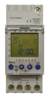 Horloge digitale hebdomadaire 230v ac 2 contacts inverseurs 44 (pas)