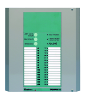 Coffret indépendant 32 relais pour alarmes techniques 32 entrées NO/NF TASMAN  32 V2 - Alimentation 230 v et batterie 12 v 2,3A - sortie utilisateur 12v -liaison par RS485 entre le coffret d'alames techniques et le coffret de rela