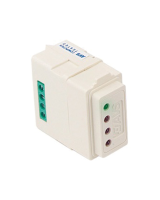 Lecteur pour clés TOUCH à connecter sur un port série RS485 pour centrale LUCKY et XTREAM 640 - 4 Leds d'information immédiate à propos de la centrale sur lequel il est connecté - petite taille -RS 7B N série Vimar EICON BLANC